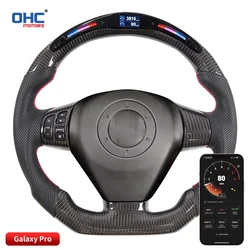 100% Real Carbon Fiber LED Steering Wheel Compatible for Mazda RX8