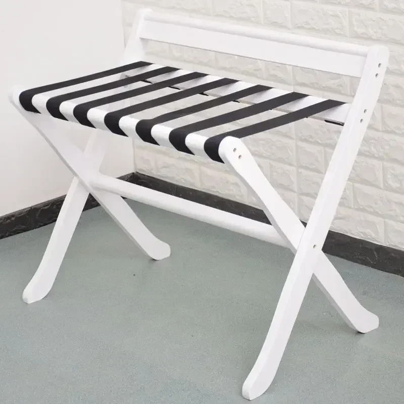 

-Hotel Furniture Solid Wood Luggage Rack Folding Bedside Clothes Are Smashed Shoes Home Room Bedroom Rack