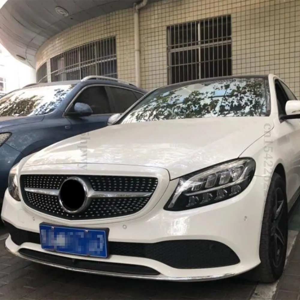 

Suitable for Mercedes Benz C-Class W205 2014 2017 2018 2021 AMG C180 C300 front grille racing grille body kit modification