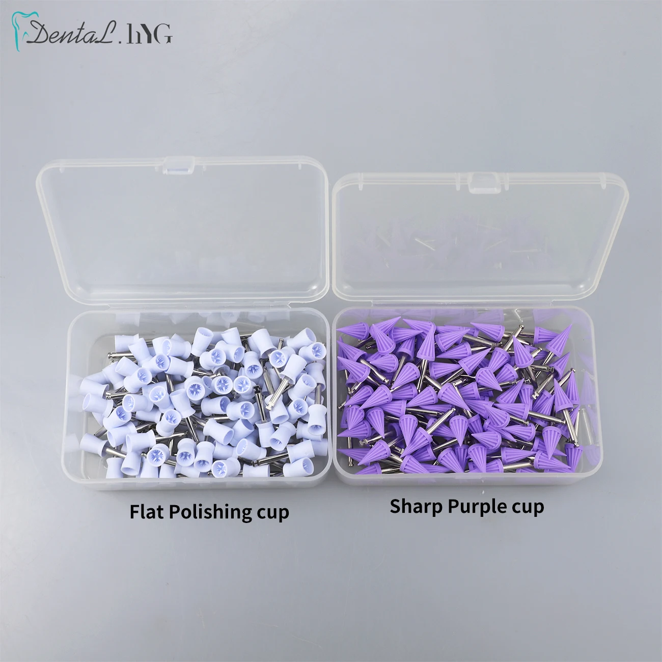 100Pcs Dental Polishing Brush Nylon Wool Cotton Wheel Prophy Cup Teeth Polisher Alumina Silicon Jewelry Buffing Latch Flat Bowl