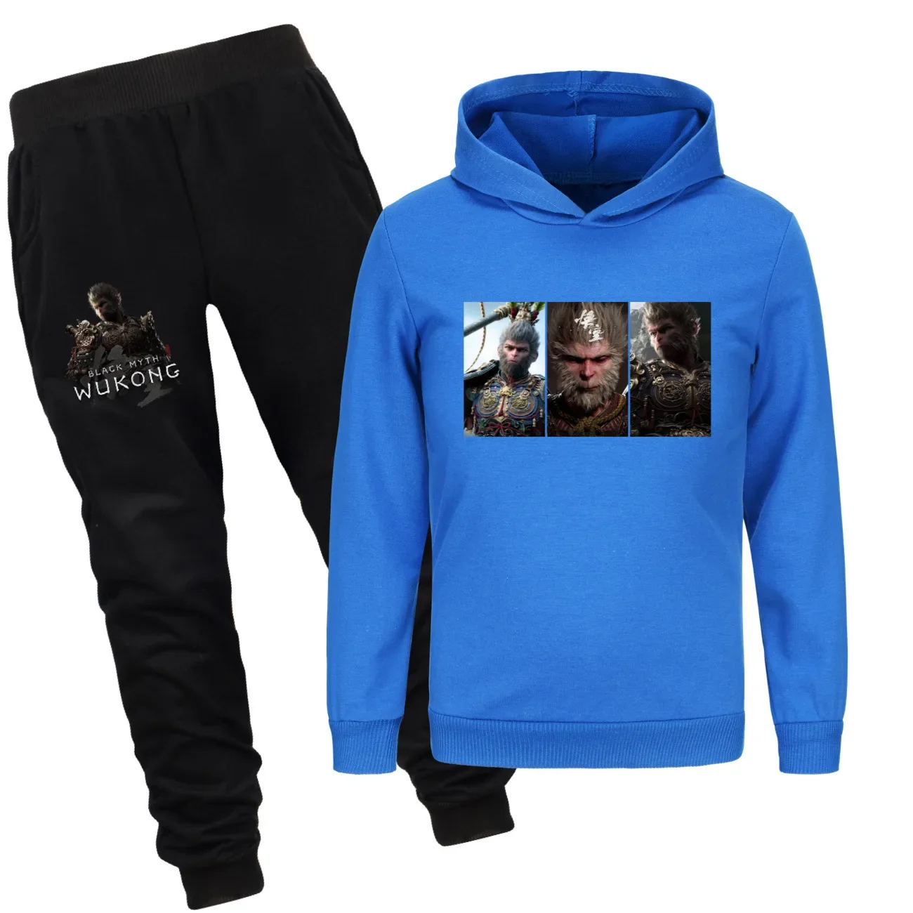 kids Black Myth Wukong Game Children Hoodie Clothes Sets Girl Sports Suits Boys Hoodies Sweatshirts+Pants 2Pcs Set Tracksuit3744