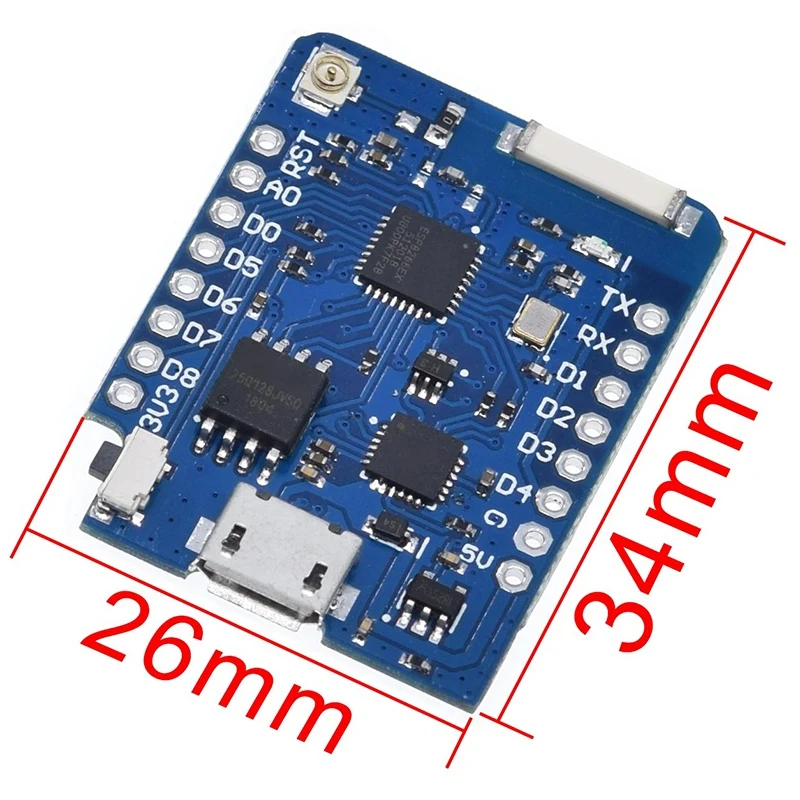 D1 Mini Pro 16M Bytes External Antenna Connector Nodemcu Based ESP8266 CP2104 WIFI Development Board For Arduino