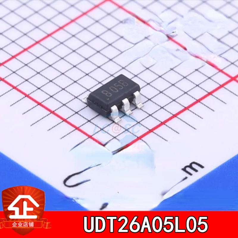 10pcs New and original UDT26A05L05 Screen printing:B05B SOT23-6 ESD/TVS Electrostatic diode UDT26A05L05 B05B SOT-23-6