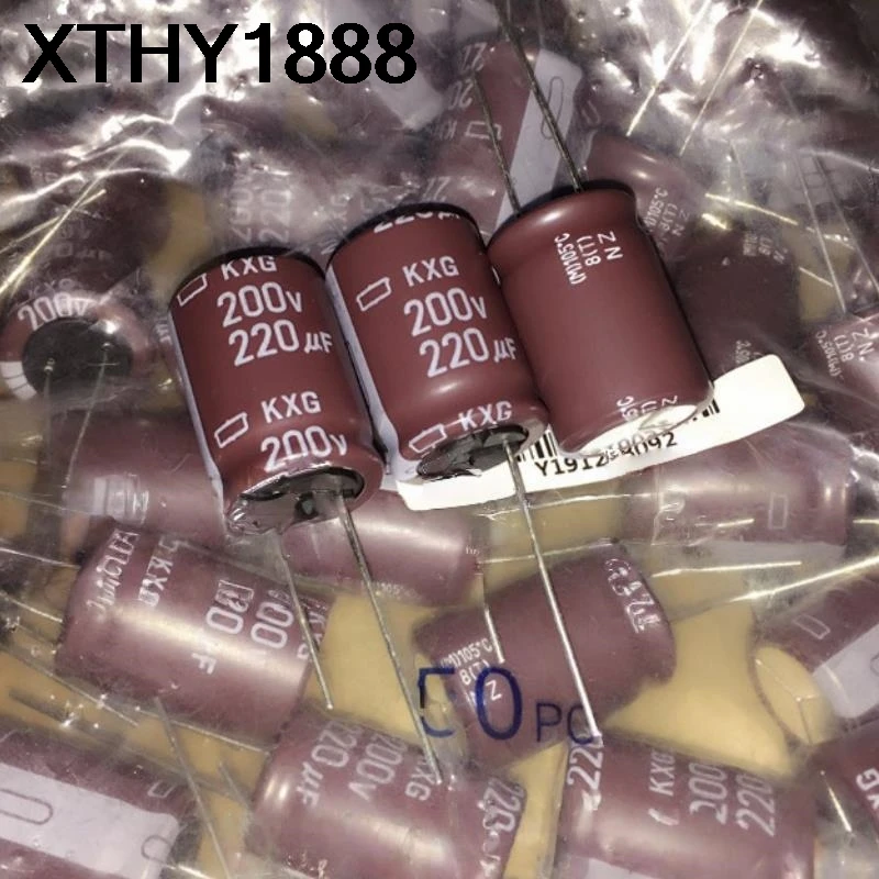 

5 шт. 220 мкФ 200 В электролитический конденсатор 200 В 220 мкФ 18X25 KXG, высокочастотный, с низким сопротивлением