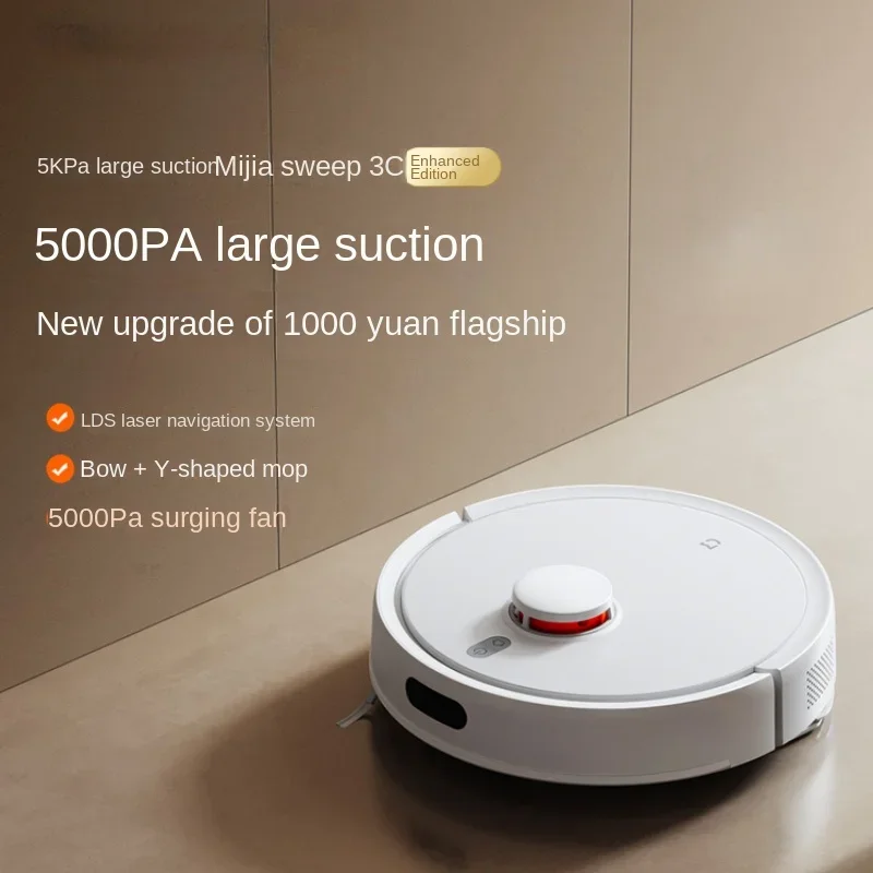 XIAOMI MIJIA 3C Sweeping Robot Vacuum Mop 3C Plus Enhanced Smart Big Suction Vacuum Cleaner Laser Navigation Automatic Sweeping