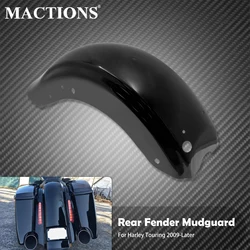 Motorcycle Rear Fender Mudguard Black Steel Mud Guard Cover For Harley Touring Electra Street Glide Road King FLTRX 2009-Later