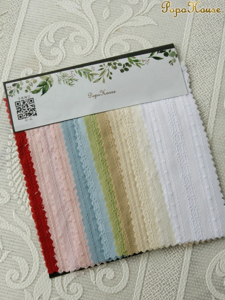 140x50cm Lace Flower Wall Solid Color Jacquard Cotton Dress Children's Clothing Sewing Accessories Fabric Material for Clothes view 3