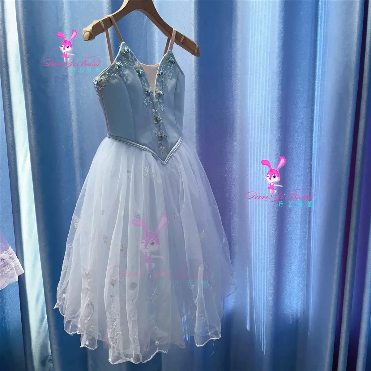 Danyi blue Gebelia children's ballet dress plate skirt tutu competition costume professional customization