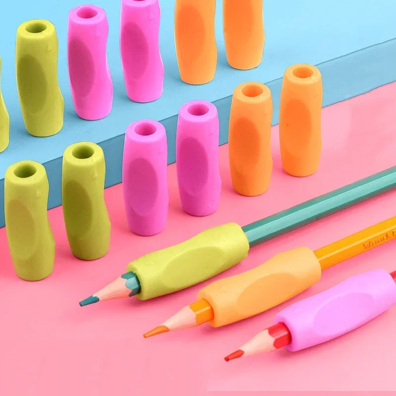 4Pcs/lot Children Pencil Grip Posture Corrector, Kids Writing Exerciser, Student Learning Partner Stationery Pen Holder