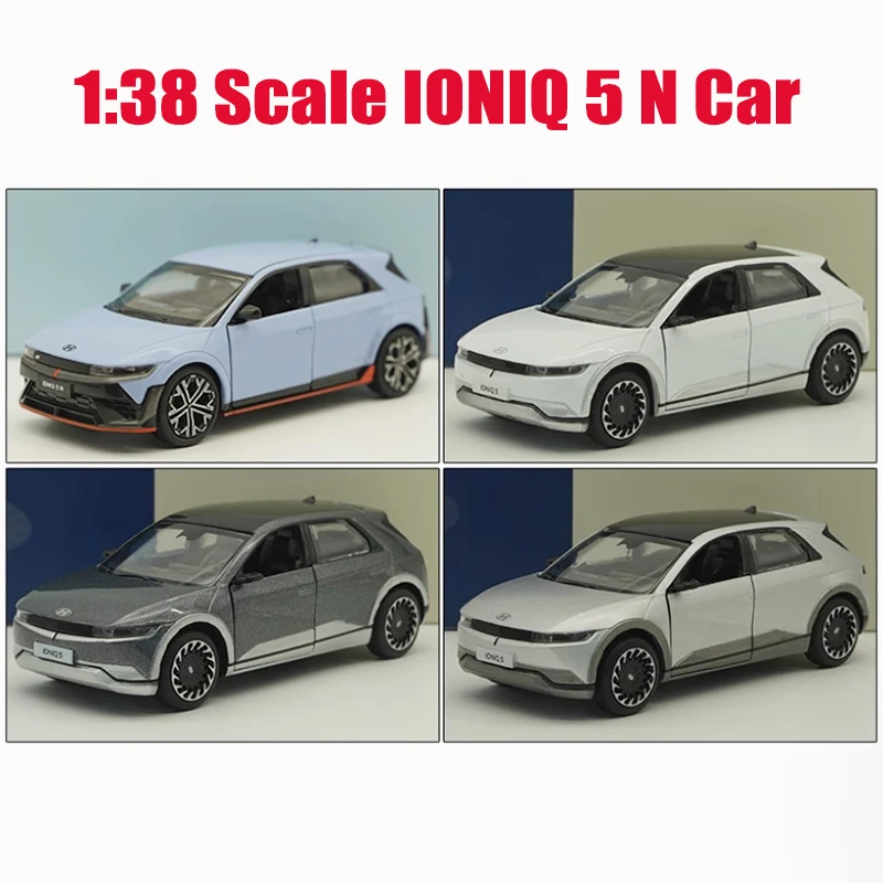 

Литой под давлением масштаб 1:38 IONIQ 5N, модель автомобиля из сплава, готовая имитация для взрослых и детей, коллекция хобби, украшение для мальчика, подарок, дисплей