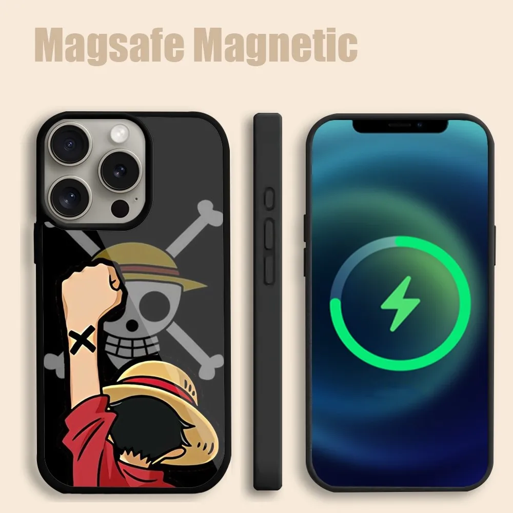 Bilibili Anime O-One P-Pieces  Phone Case For iPhone 15 14 13 12 11 Pro Max Plus Magsafe Magnetic Wireless Charging Cover