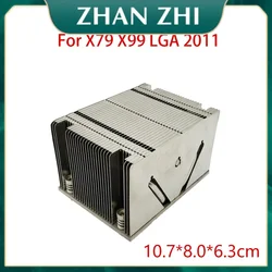 90%New FOR X79 X99 LGA 2011 2011-3Pin CPU Server CPU Heatsink Rectangle DIY Modification Heat Sink CPU Cooler Radiator 10.7cm
