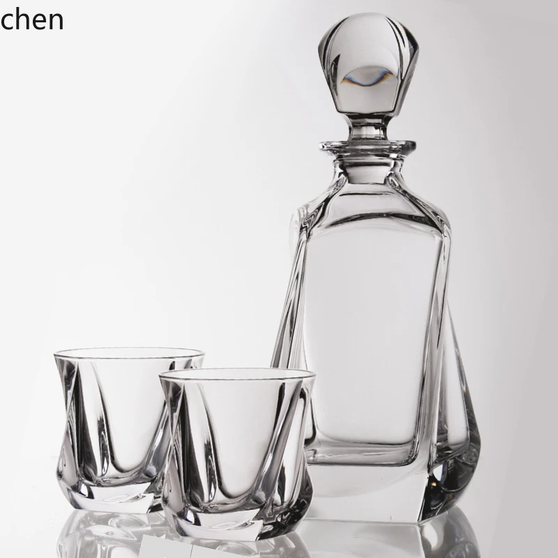 wine set crystal glass wine bottle whisky cup household