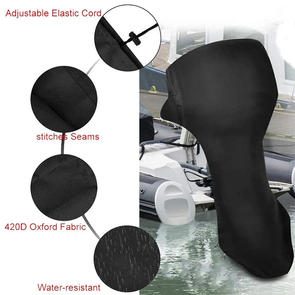 Outboard Engine Hood Oxford Cloth Rain-proof Dust-proof Sun-proof Motor Covers For 6-60HP Engine Accessories