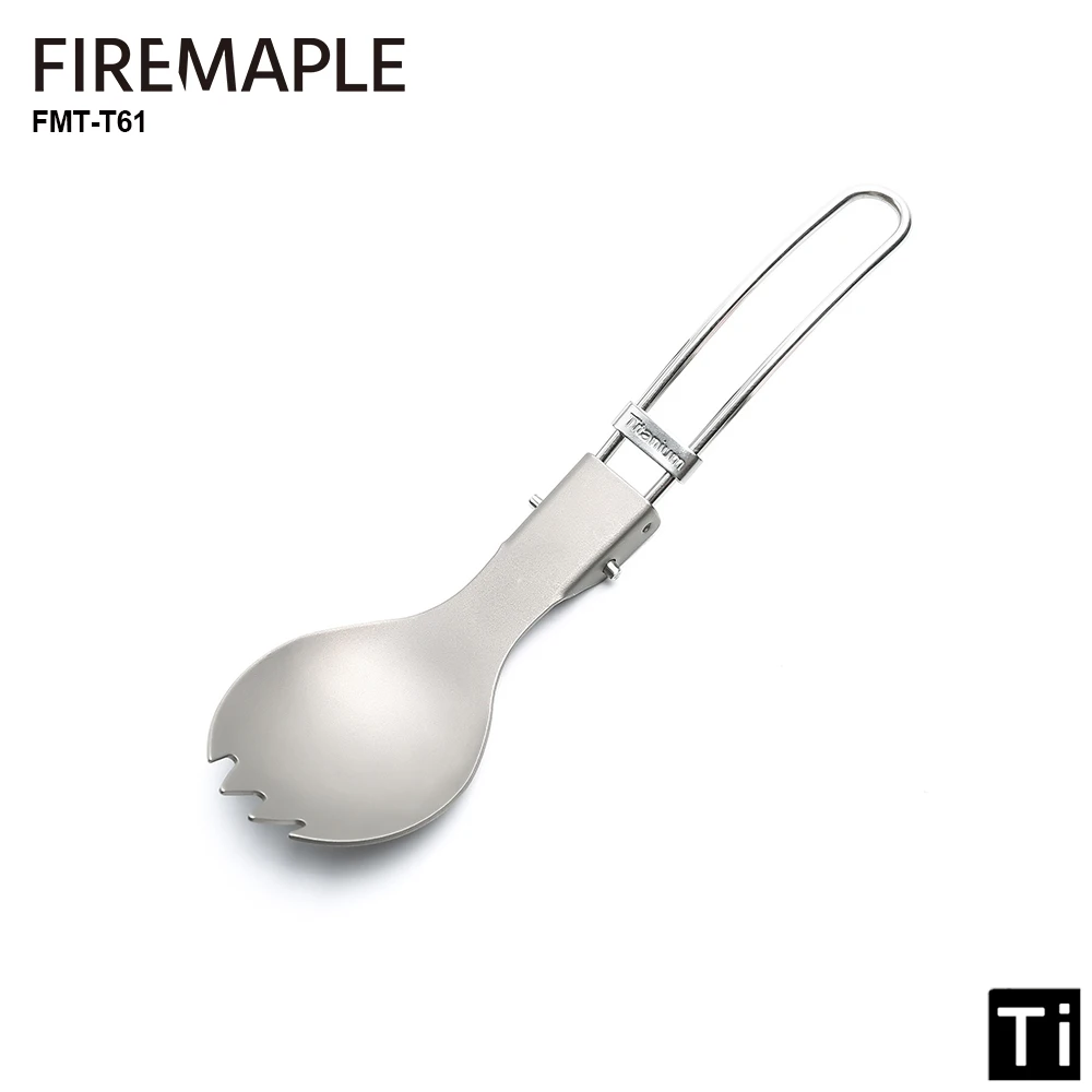 

Fire Maple Ultralight Titanium Spork Foldable Corrosion-resistant Hiking Camping Cutlery Outdoor Tableware FMT-T61 17g