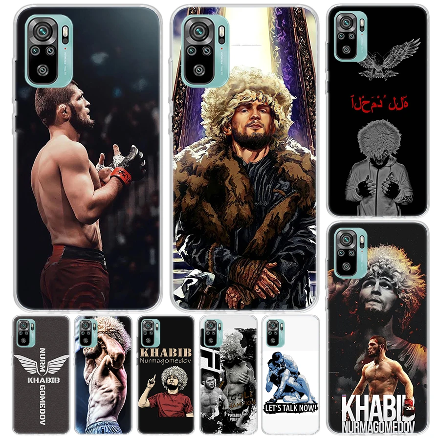 Khabib Nurmagomedov Cover For Xiaomi Redmi Note 13 12S 12 11 11S 10S 10 Pro Plus Phone Case 11E 11T 9 9S 8T 8 + Print Coque Redm