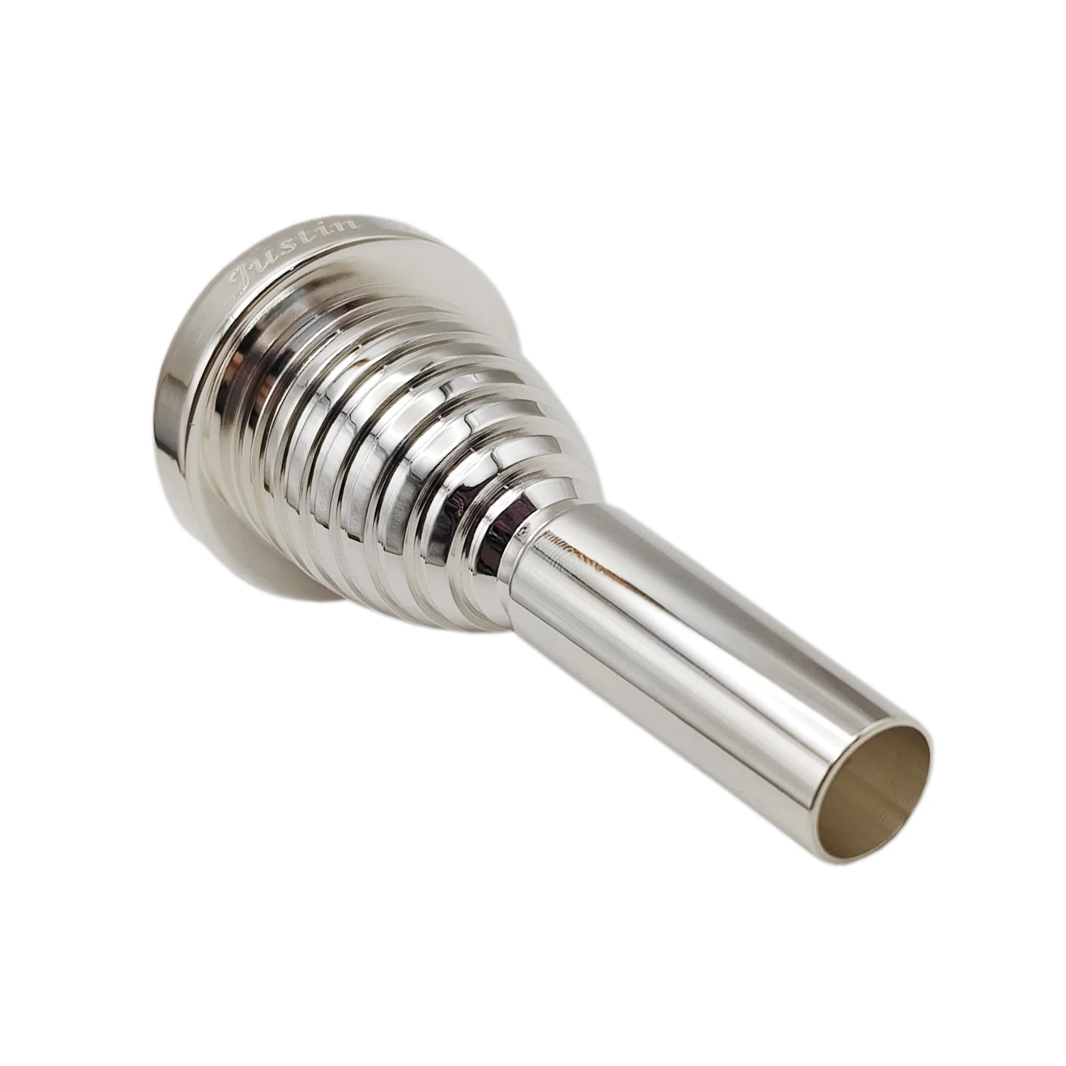 Silver-plated Brass Upright Bass Tenor Trombone Mouthpiece Professional Instrument Accessory