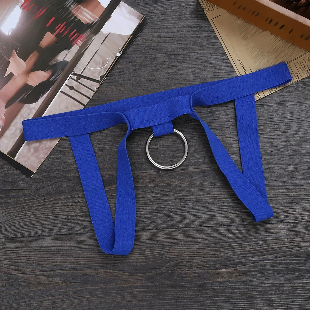 Tanga Sexy erótica con entrepierna abierta y junta tórica para hombre, lencería transpirable, Bikini, suspensorio, ropa interior, tangas, calzoncillos huecos para hombre