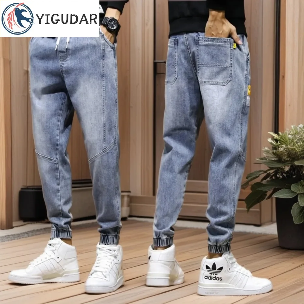 

New Loose Men Jeans Male Trousers Simple Design High Quality Students Daily Casual Straight Denim Pants S-5XL