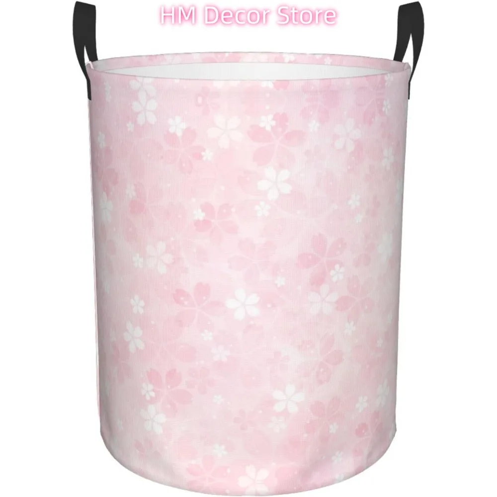 

Laundry Basket Sakura Blossoms Laundry Hamper Waterproof Idea Hampers for Laundry,Large Collapsible Laundry Baskets with Handle