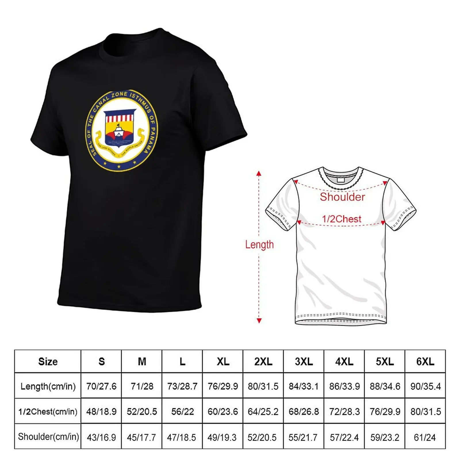 Seal of the Canal Zone Isthmus of Panama T-Shirt luxury t-shirt oversizeds mens tall t shirts