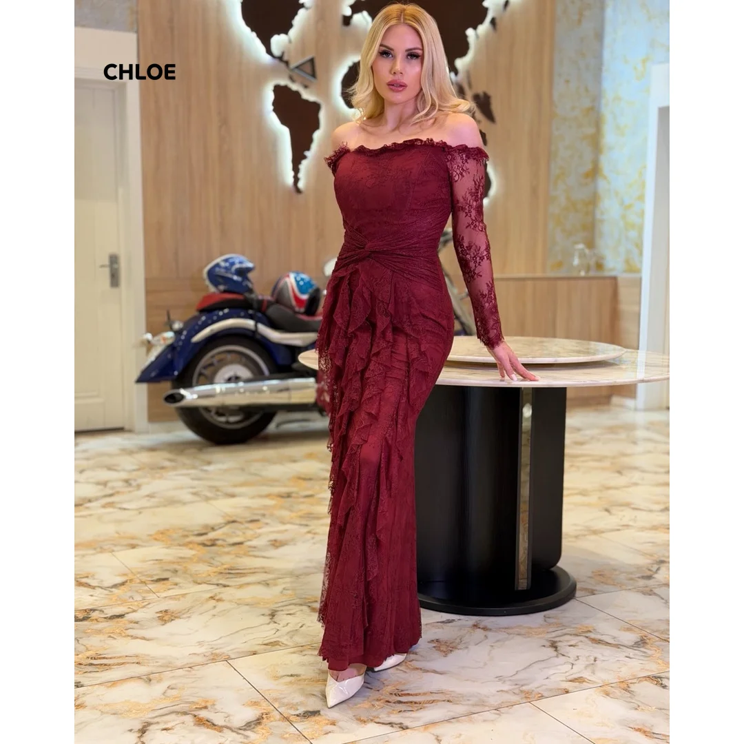 

Customized Evening Dresses Woman Elegant Party Dresses for Women Luxury Women's Evening Dresses Off the Shoulders Short Sleeves