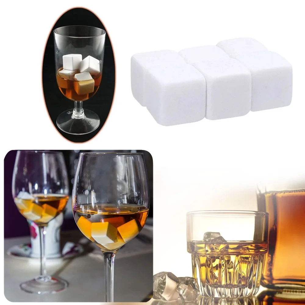 Natural Granite Whiskey Stones Sipping Ice Cube Whisky Stone Wine Rocks Cooler Wedding Gift Favor Christmas Bar Accessories