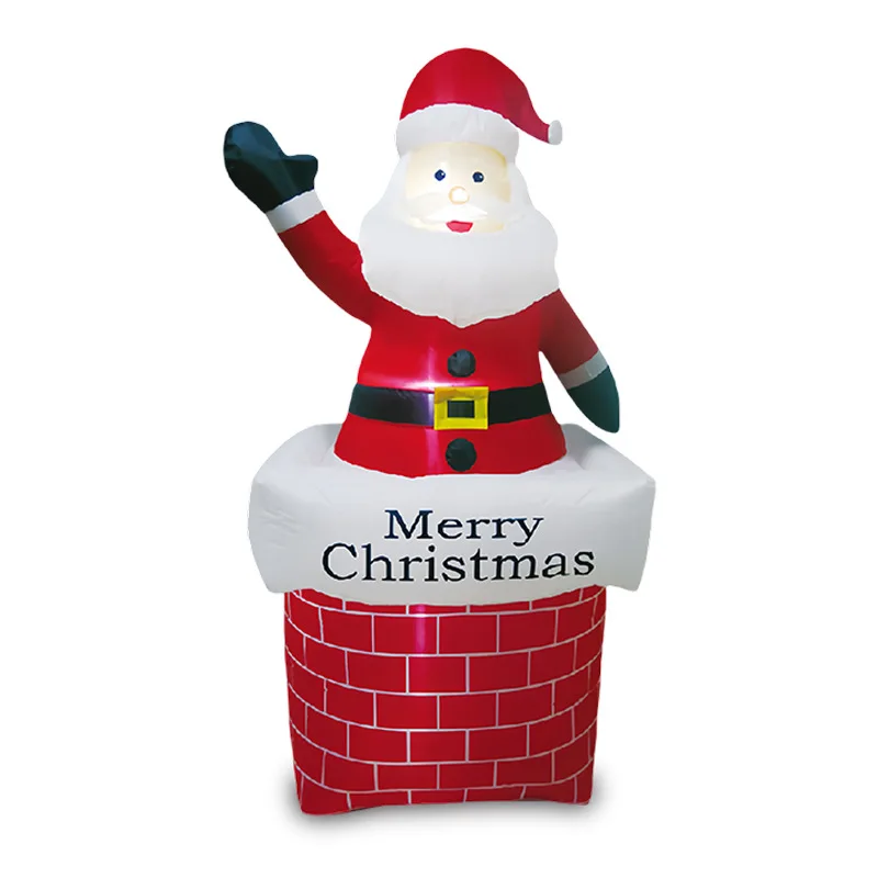 

Inflatable Santa Lift Chimney Luminous LED Air Model Christmas Garden Decoration