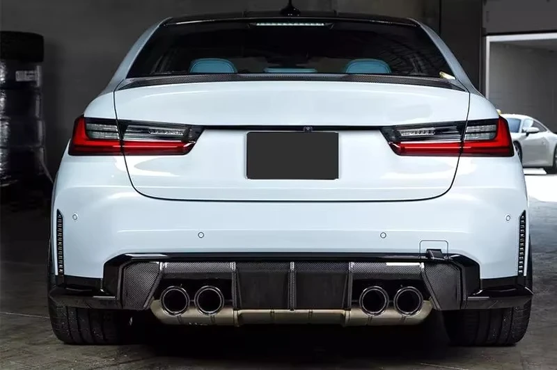 G80 M3 Euro Version OE Style Carbon Fiber Rear Bumper Diffuser Spoiler for BMW G80 M3 G82 G83 M4