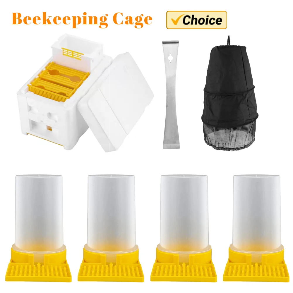 

Multi-Function Beehive Beekeeping King Box Foam Home Bee Hive Pollination Boxes Harvest Bee Hive Beekeeper Mating Supplies Tools