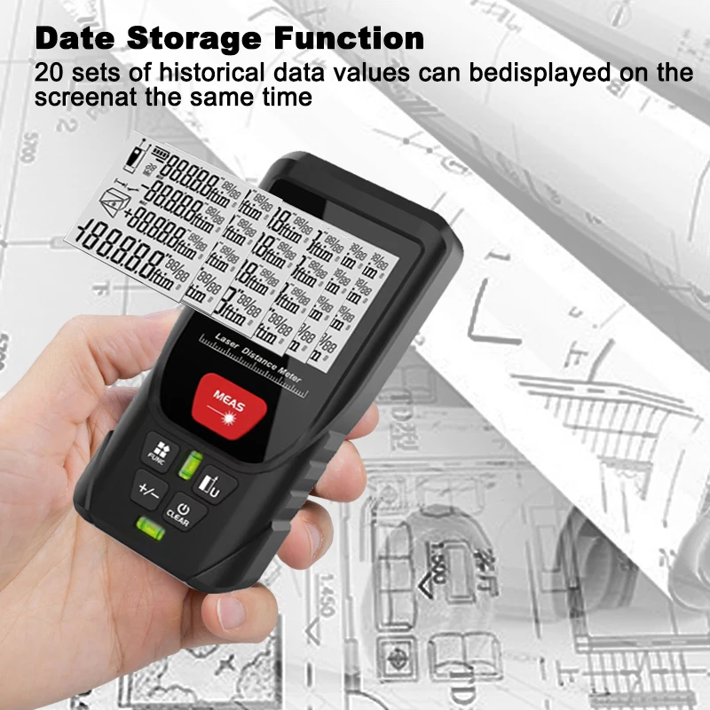 Laser Distance Meter 50M/100M/120M/150M/200M Digital Tape Measure Precision Rangefinder With Distance/area/volume - Image 5