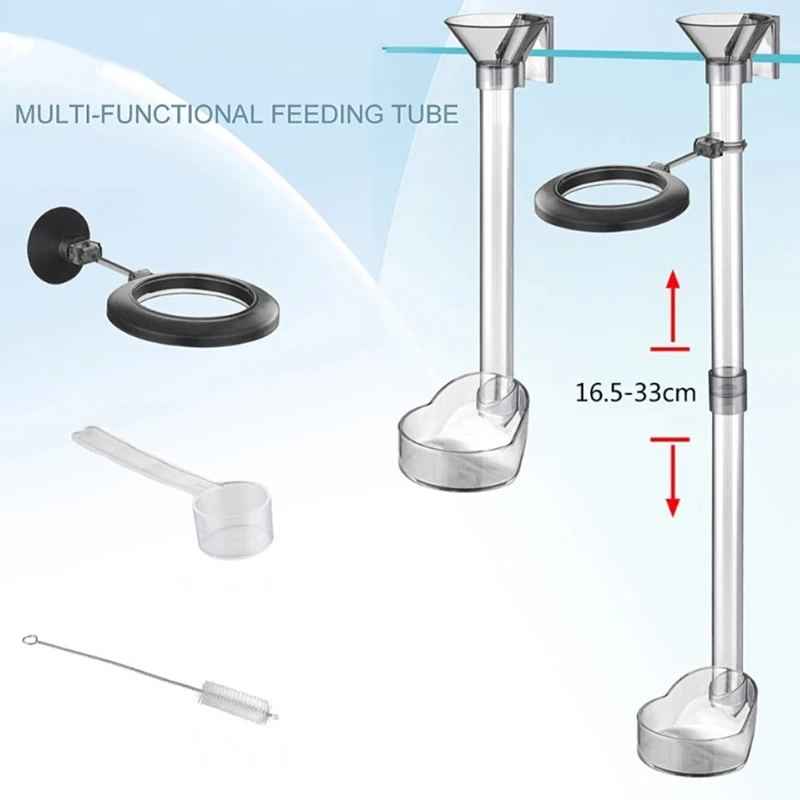 Multif Fish Tank Shrimp Feeder Tube And Dish Fish Feeding Ring Floating Circle Easy To Use Aquarium Feeders For Tropical Fish