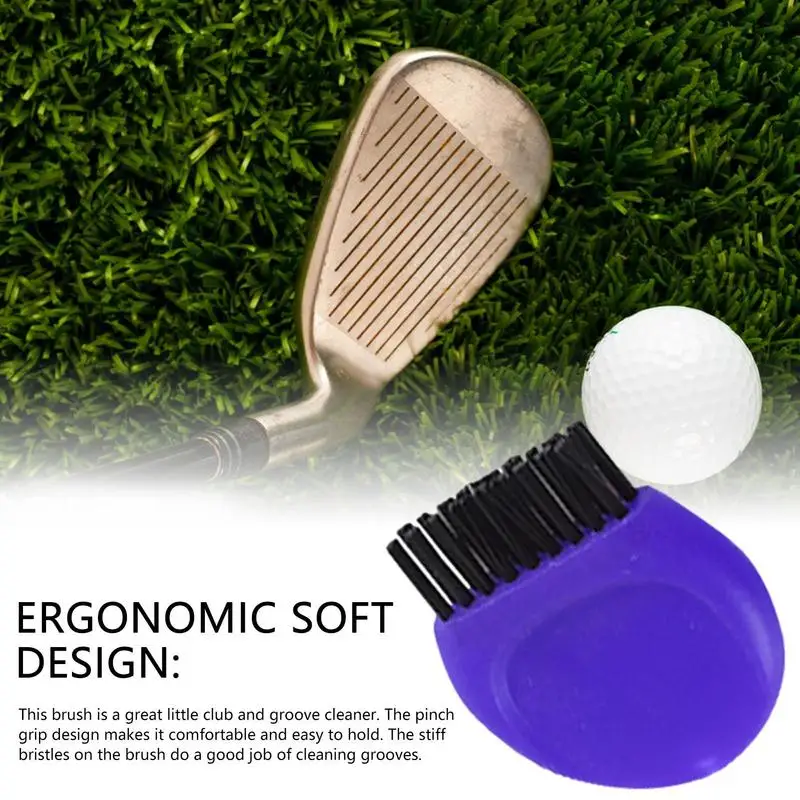 Мини-щетка для клюшек для гольфа, подходит для очистки головок для гольфа, мячей и обуви, учебные пособия для гольфа