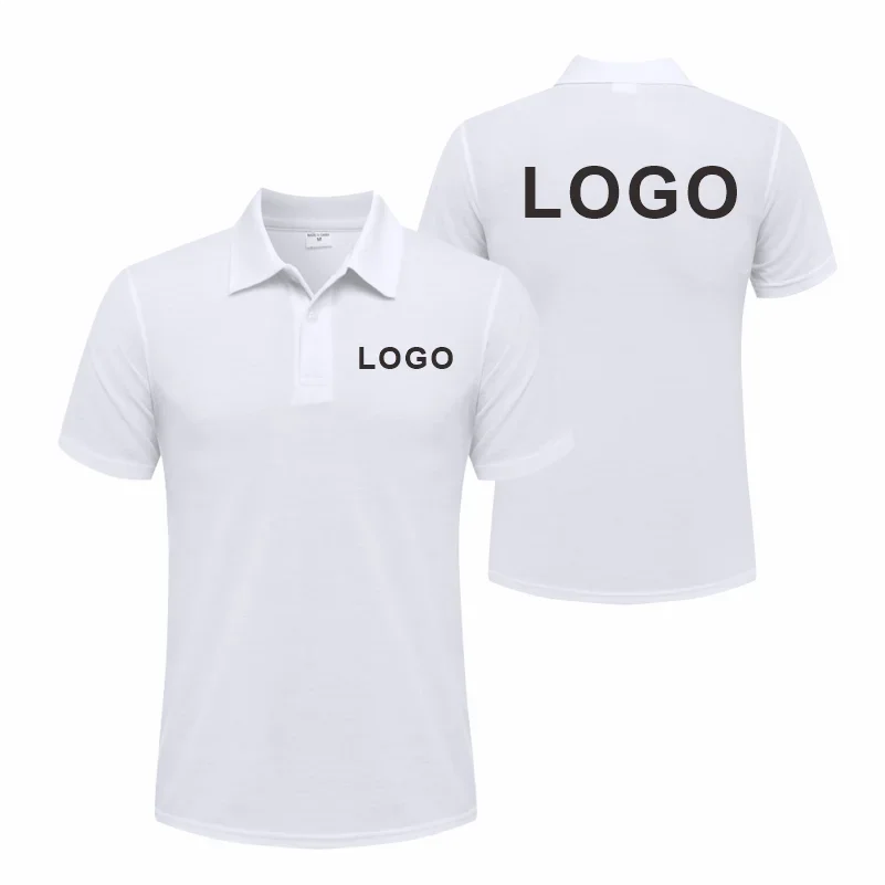 Customized Logo Polo Shirt Casual Company Brand Group Logo Clothing Lapel Short Sleeve Polo Shirts