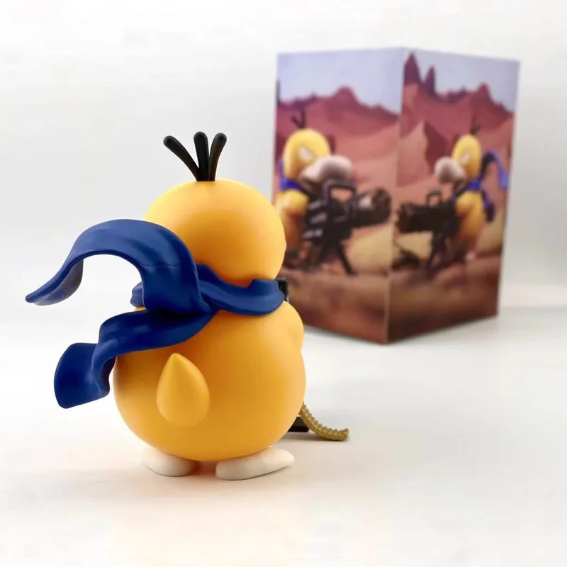 ポケモンシリーズ Psyduck ガトリングガンフィギュアクロスドレッシングおもちゃコレクションクリエイティブ装飾品アニメ周辺誕生日プレゼント