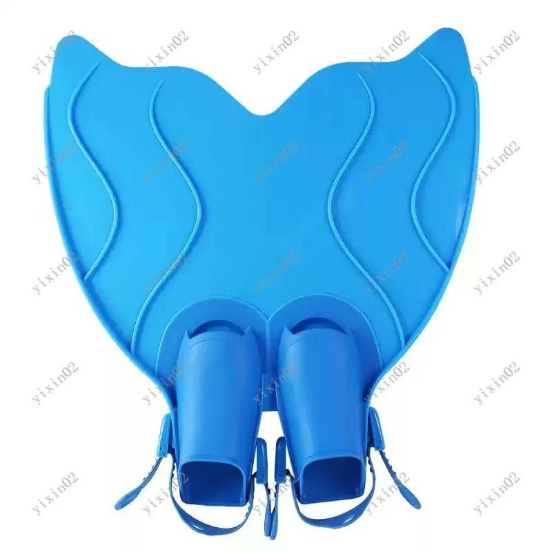 Adult Silicone Mermaid Monofin Flippers, Single Webbed Fish Tail For Freediving Snorkeling, EU Size 30 - 40