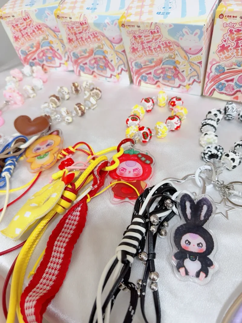 

Цепочка Spot Baby Three Love, серия времени, слепая сумка, браслет, брелок, милая сумка с подвеской, подвесные аксессуары для девочек, подарок на день рождения