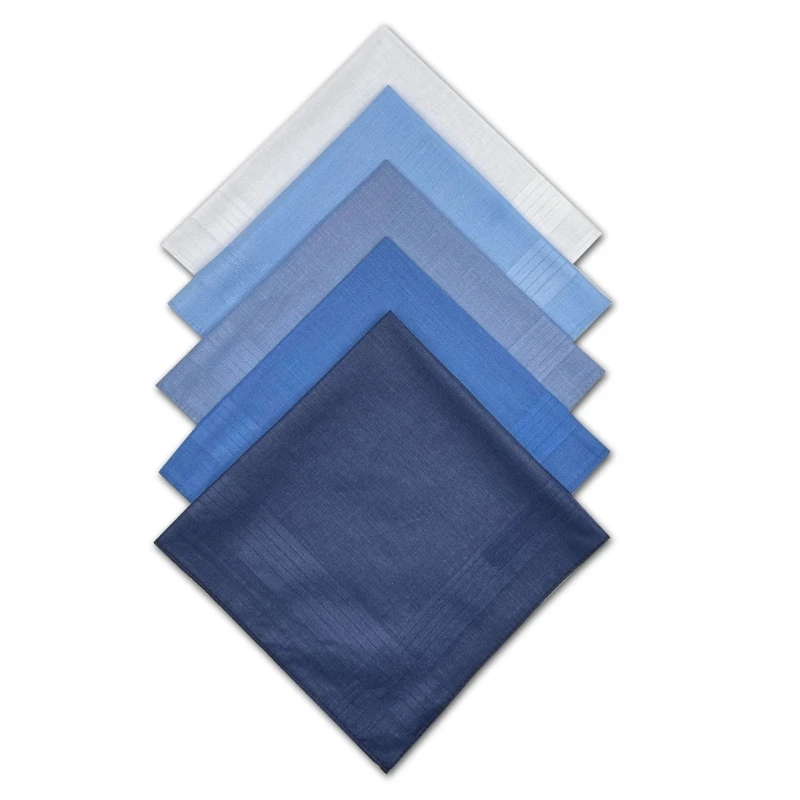 Cotton Plain Color Pocket Handkerchief for Sweating for Grooms, Weddings