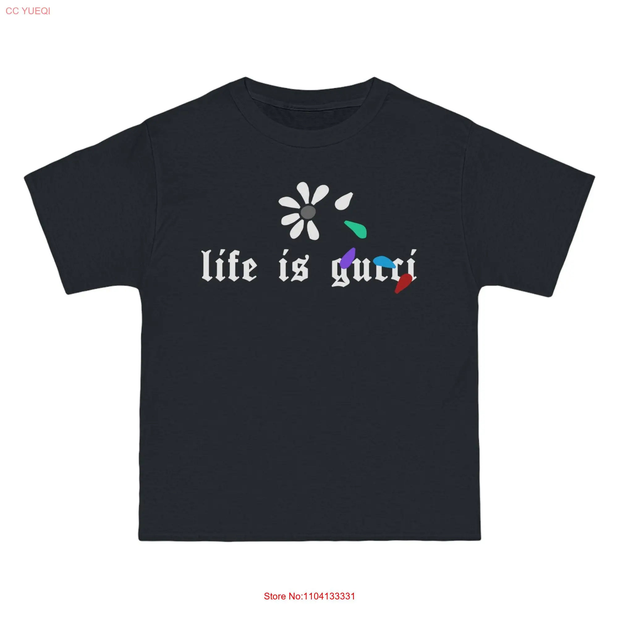 THEBLENQ LIFE IS G Daisy Pedals Premium T Shirt long or short sleeves