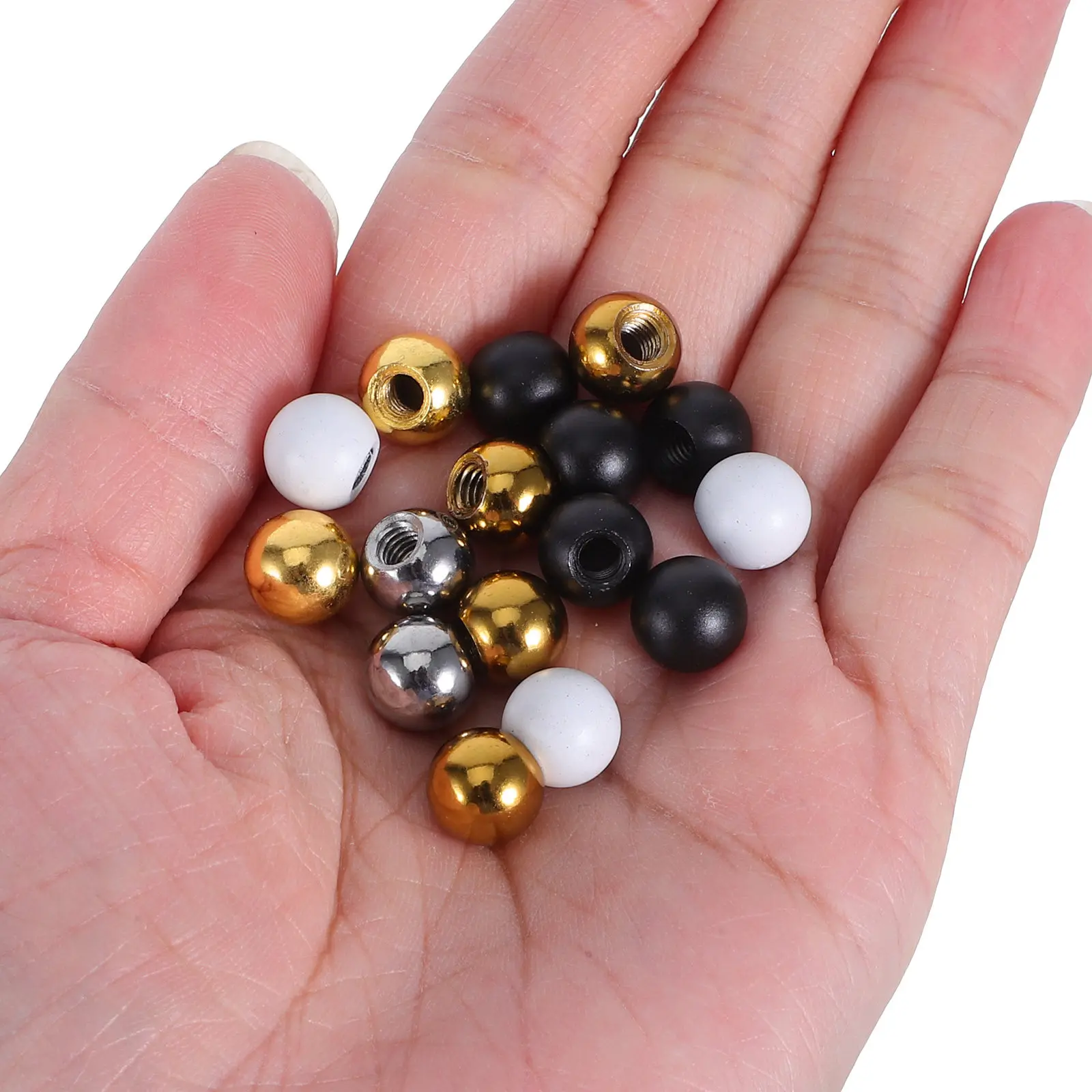 50Pcs Lamp Finial Nuts Threaded Cap Screw Covers Lamp Screw Cap Replacement Ceiling Light Fixture Nuts Knob Light Nut