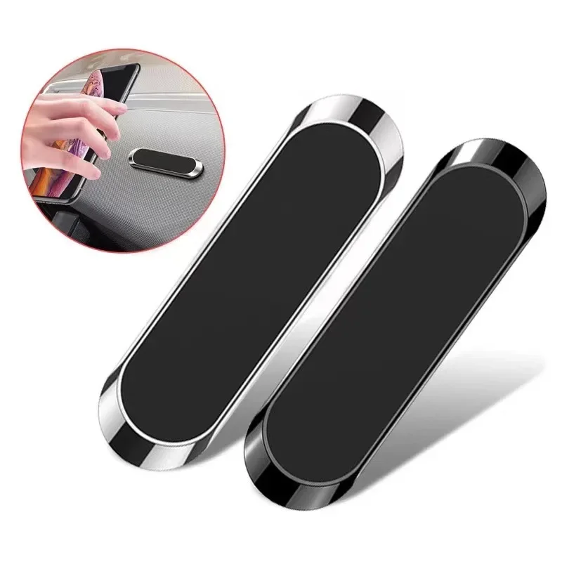 Magnetic Car Phone Holder Magnet Mount Mobile Cell Phone Stand GPS Support For iPhone Xiaomi Samsung Kickstand Mini Strip Rack