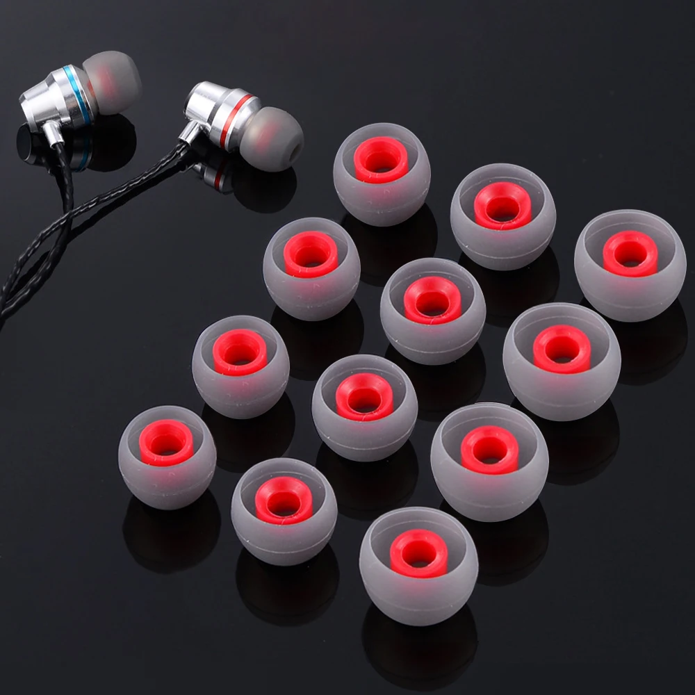 1/60Pairs Silicone in-Ear Earphone Covers Universal Earbuds Rubber Caps Ear Pads Cushion Tips for 4.5mm Nozzle Headphone Eartips