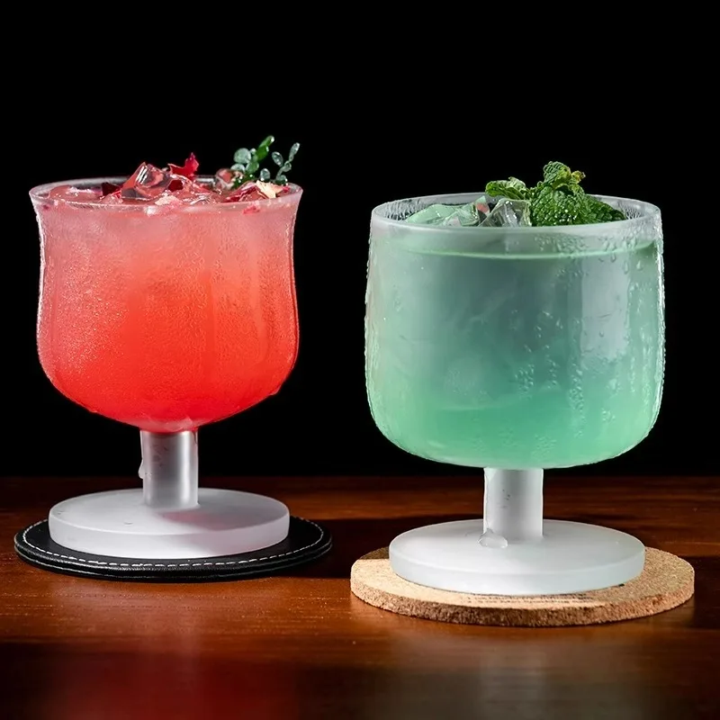 

Матовые Коктейльные бокалы, креативные бокалы с высокой ногой, бокалы в японском стиле с широким горлом, простые Коктейльные бокалы для вина