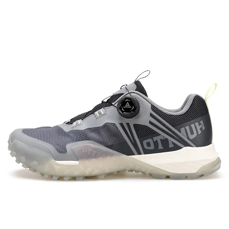 Humtto zapatos de senderismo para hombre al aire libre primavera otoño zapatillas deportivas con absorción de impactos zapatos de trekking todoterreno negros botines casuales