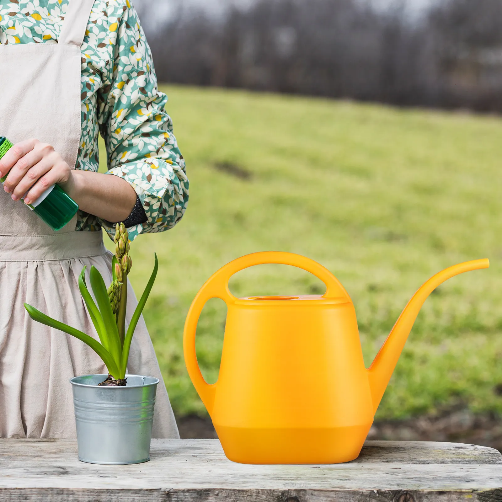 Large Capacity Watering Can Indoor Plants Ergonomic Handle Gentle Flow Watering Can for Indoor Outdoor Garden Succulents Planter view 2