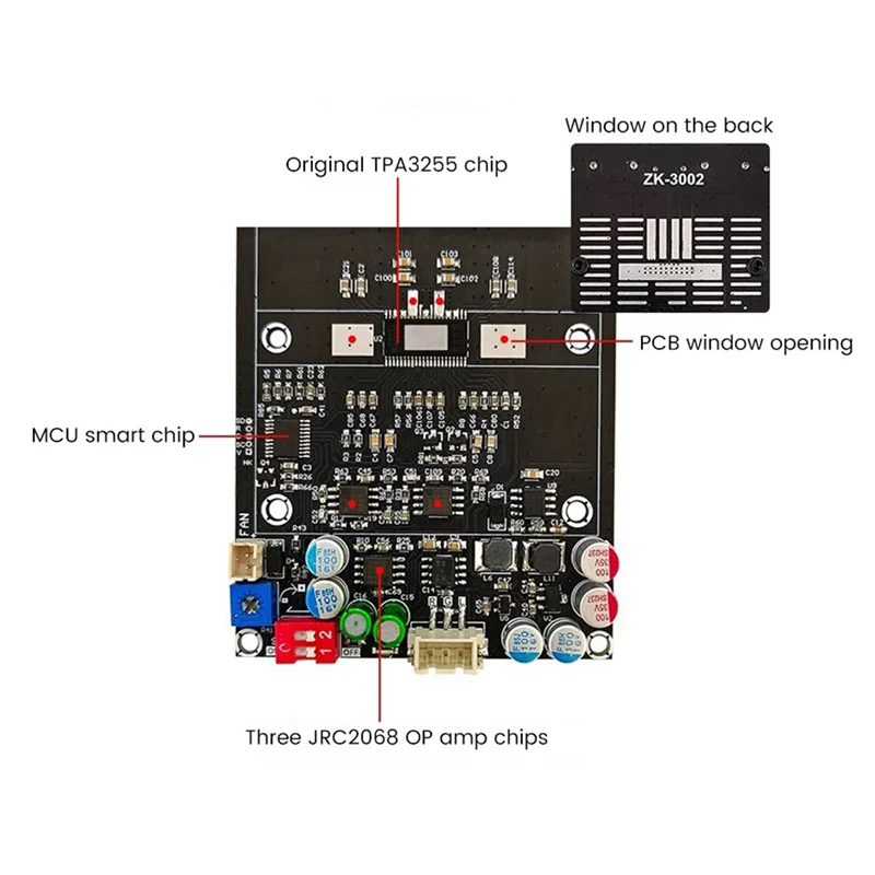 TPA3255 Digital  o Power Amplifier Board Stereo Amp 300Wx2 PBTL Mono Sound Amplifier 600W  o Speaker Amplifier