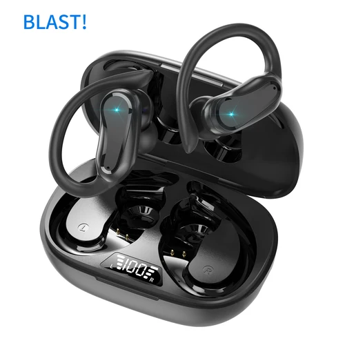 Imagen 2 del producto ¡El más nuevo BLAST! Auriculares estéreo Bluetooth i27 ¡BLAST! Auriculares deportivos inalámbricos i27 Auriculares IPX7 Auriculares táctiles Bluetooth V5.3