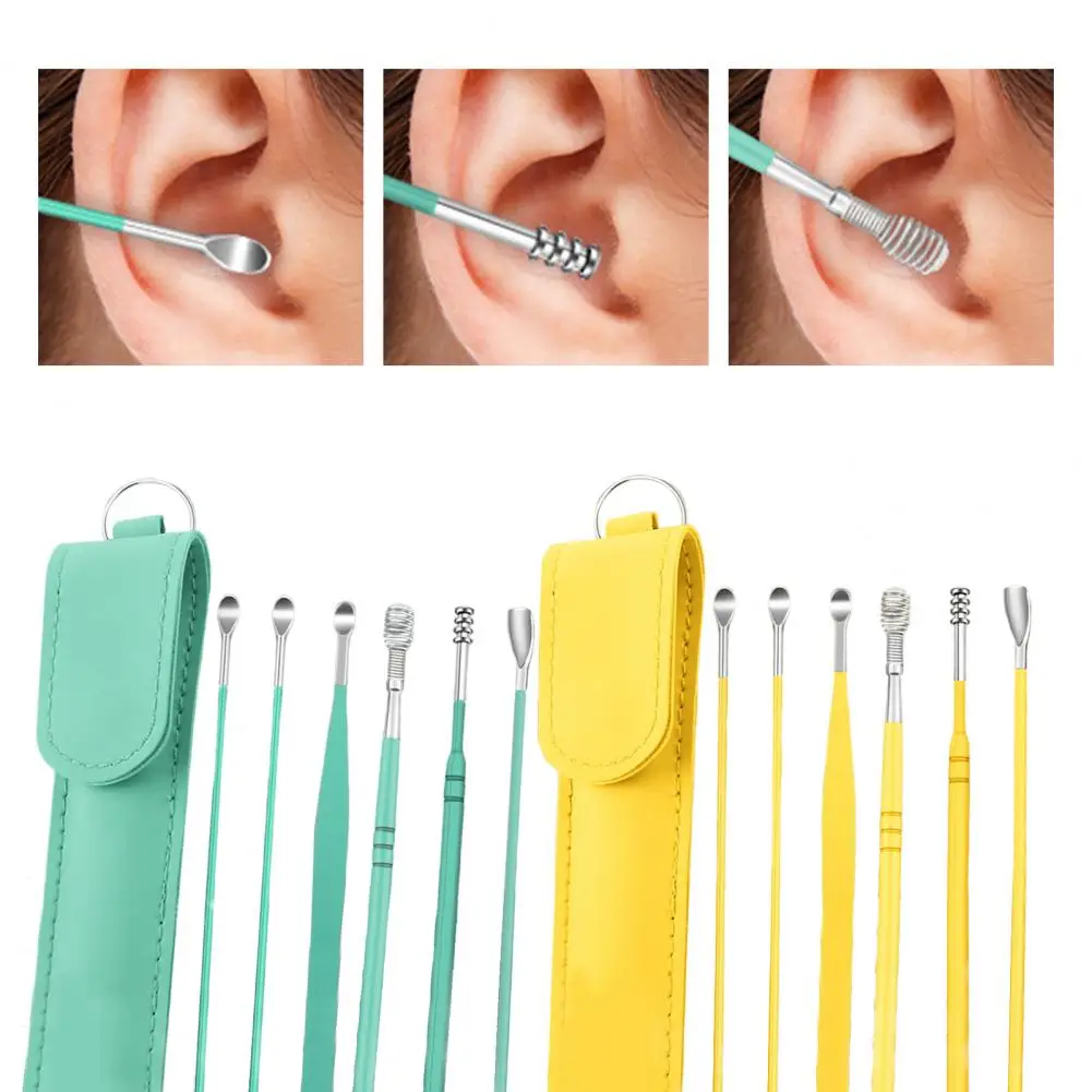 1 Set Comfortable Ear Cleaner Non deformable Ear Wax Remover Not Hurt The Ears Ear Wax Picker Cleaner Spoon Refreshing