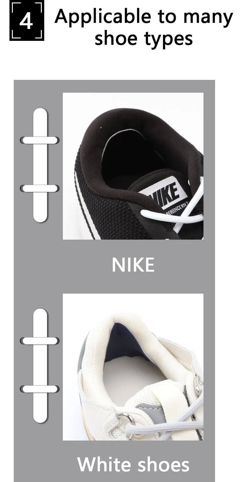 4 Stück Fersenspachtel, selbstklebende Füßeinsätze für Löcher in Schuhen und Turnschuhen, Fersenkissen, Fersenschutz, Fußpflege, Anti-Verschleiß-Einlagen – Detail 5