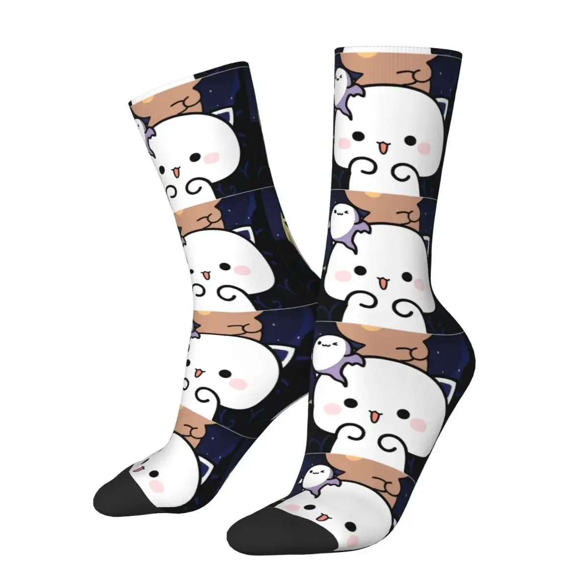 

Funny Crazy Sock for Men Ghost Hip Hop Harajuku Bubu Dudu Cartoon Happy Pattern Printed Boys Crew Sock Casual Gift